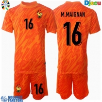 Francuska Mike Maignan #16 Golmanski Gostujuci Dres za djecu EP 2024 Kratak Rukav (+ Kratke hlače)